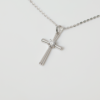 Moissanite Jewelry 72 DPI_Classic Solitaire Cross Necklace -26