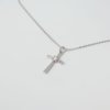 Moissanite Jewelry 72 DPI_Classic Solitaire Cross Necklace -28