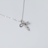 Moissanite Jewelry 72 DPI_Infinite Loop Cross Necklace — Eternal-25